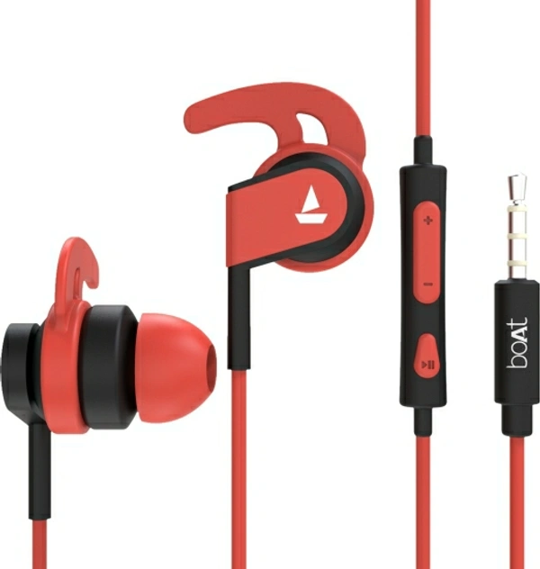 boAt Bassheads Wired Headset - Red, Free, 2022111, 4.3★