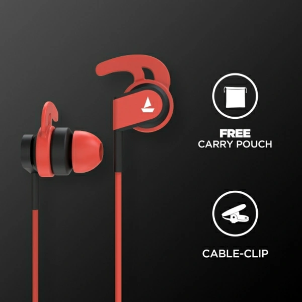 boAt Bassheads Wired Headset - Red, Free, 2022111, 4.3★