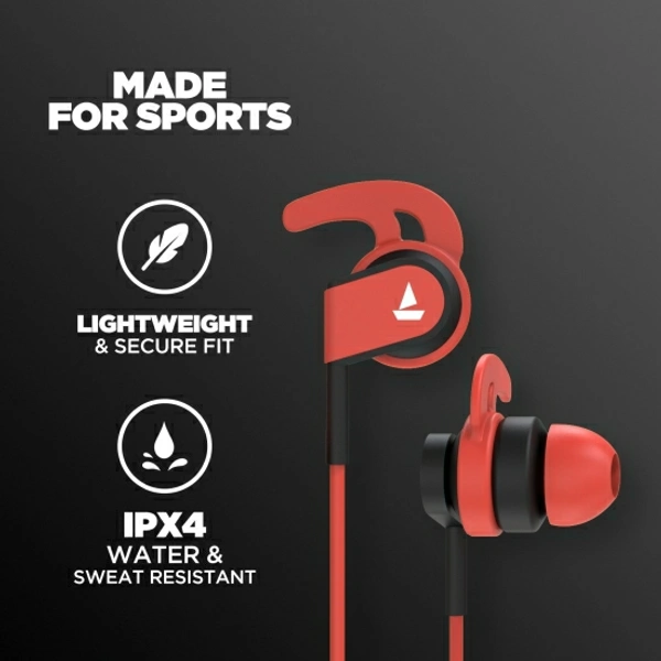 boAt Bassheads Wired Headset - Red, Free, 2022111, 4.3★