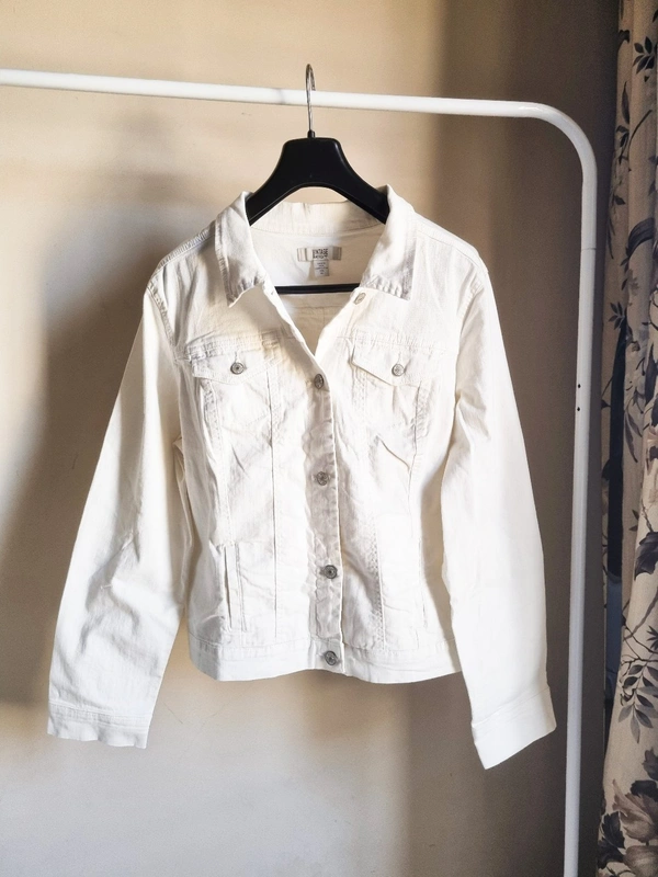 Vinatge America Blues   White Denim Jacket  - White, XL