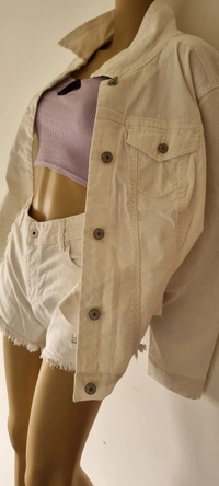Vinatge America Blues   White Denim Jacket  - White, XL