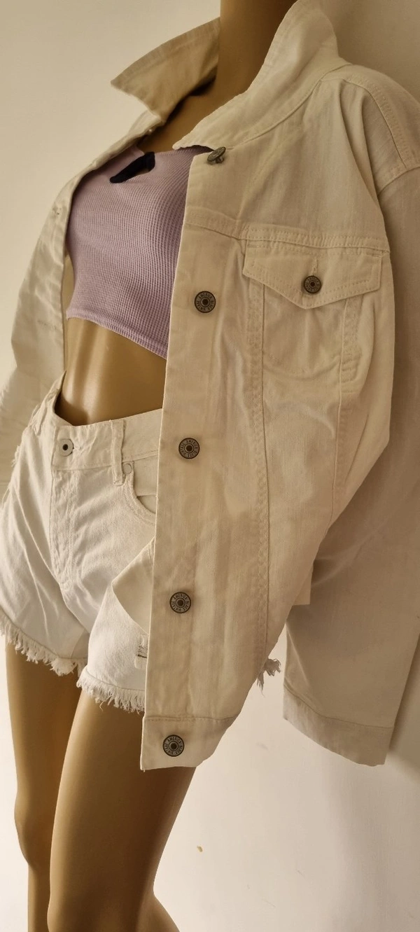 Vinatge America Blues   White Denim Jacket  - White, XL