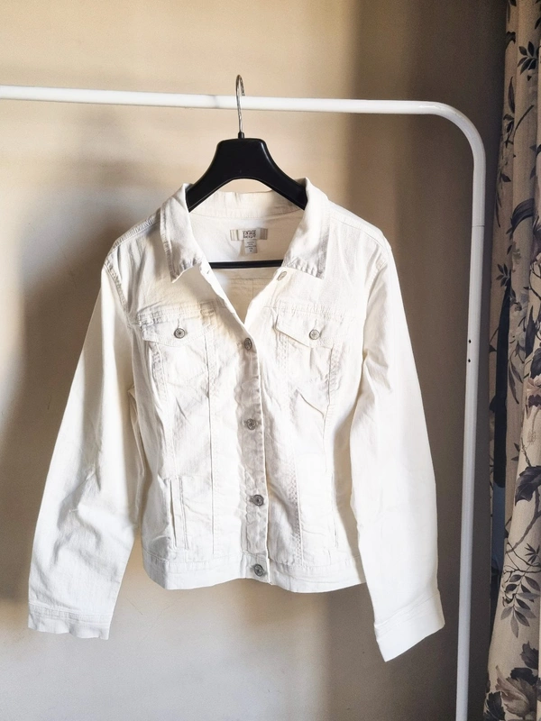 Vinatge America Blues   White Denim Jacket  - White, XL