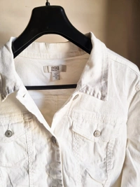 Vinatge America Blues   White Denim Jacket  - White, XL