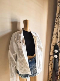 Vinatge America Blues   White Denim Jacket  - White, XL