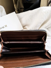 Coach Wallet - Black, length:8 In. height: 4.5 In