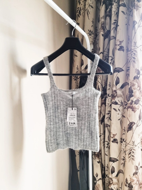 Mango  Knit Cami - Grey, S