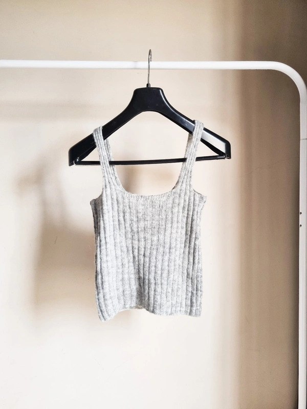 Mango  Knit Cami - Grey, S
