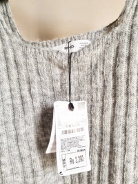 Mango  Knit Cami - Grey, S