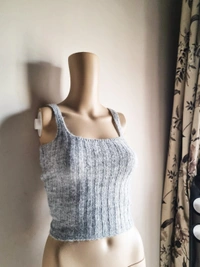Mango  Knit Cami - Grey, S