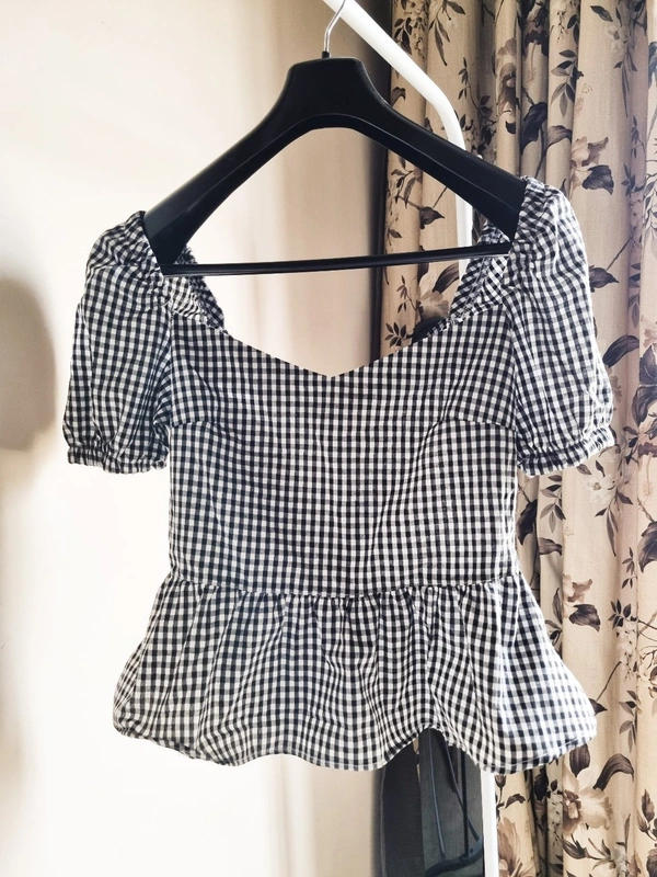 Trendyol Off Shoulder Dress - B&W, M 