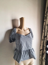 Trendyol Off Shoulder Dress - B&W, M 