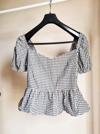 Trendyol Off Shoulder Dress - B&W, M 