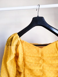 Smocked Top  - Mustard , S