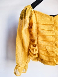Smocked Top  - Mustard , S