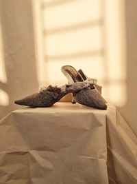 Mast & Harbour  Kitten Heels - Grey, Euro36/UK 3