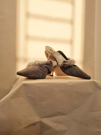 Mast & Harbour  Kitten Heels - Grey, Euro36/UK 3