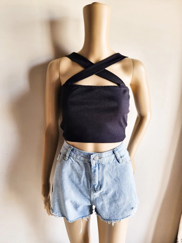 Tieable Top  - Black, XL