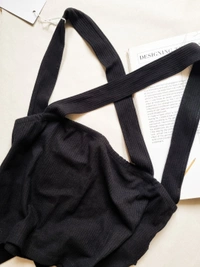 Tieable Top  - Black, XL