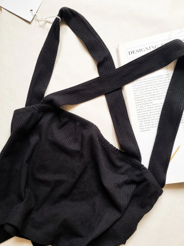 Tieable Top  - Black, XL