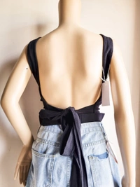 Tieable Top  - Black, XL