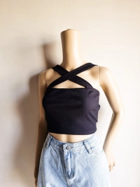 Tieable Top  - Black, XL