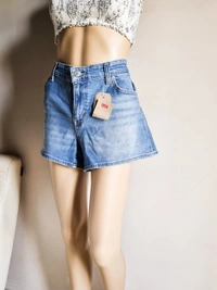 Levi's  High Rise Snug Through Waist Shorts  - Blue, 37 In (high waist)
