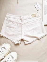 Pepe Jeans  Booty Shorts - White, 34 In (mid waist)