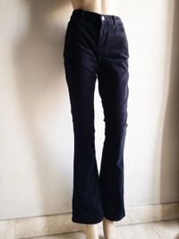 H&M Corduroy Flare Pants - Black, 29 In