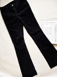 H&M Corduroy Flare Pants - Black, 29 In