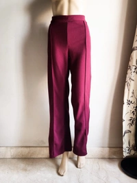 Tokyo Talkies   Flare Formal Pants - Burgundy, 31 In