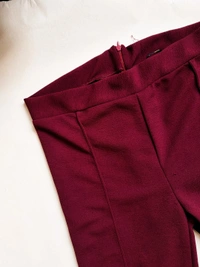 Tokyo Talkies   Flare Formal Pants - Burgundy, 31 In