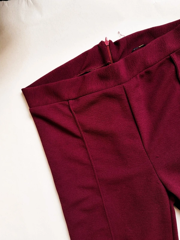 Tokyo Talkies   Flare Formal Pants - Burgundy, 31 In