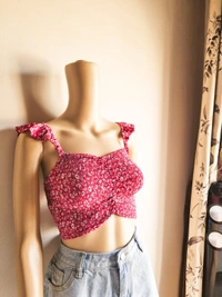 Urbanic  Smocked Top - Magenta, L