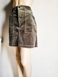 H&M Corduroy Skirt  - Olive Green , 28-30 In (high waist)