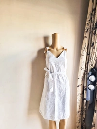 Next UK A Line Dress  - White, M