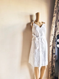 Next UK A Line Dress  - White, M