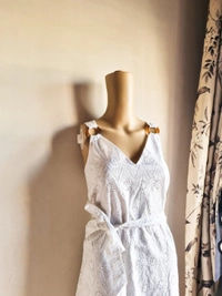 Next UK A Line Dress  - White, M