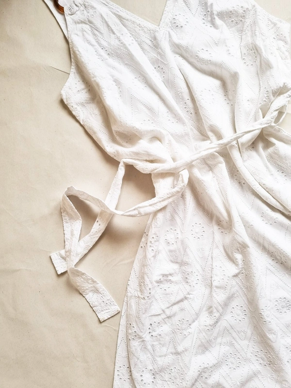 Next UK A Line Dress  - White, M