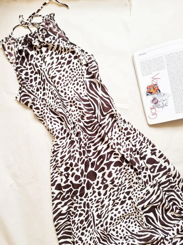 Next Beachwear  A Line Dress - Brown, M