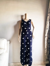 Vero Moda Polka Jumpsuit - Navy Blue , S