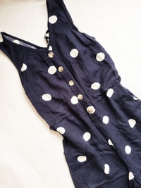 Vero Moda Polka Jumpsuit - Navy Blue , S