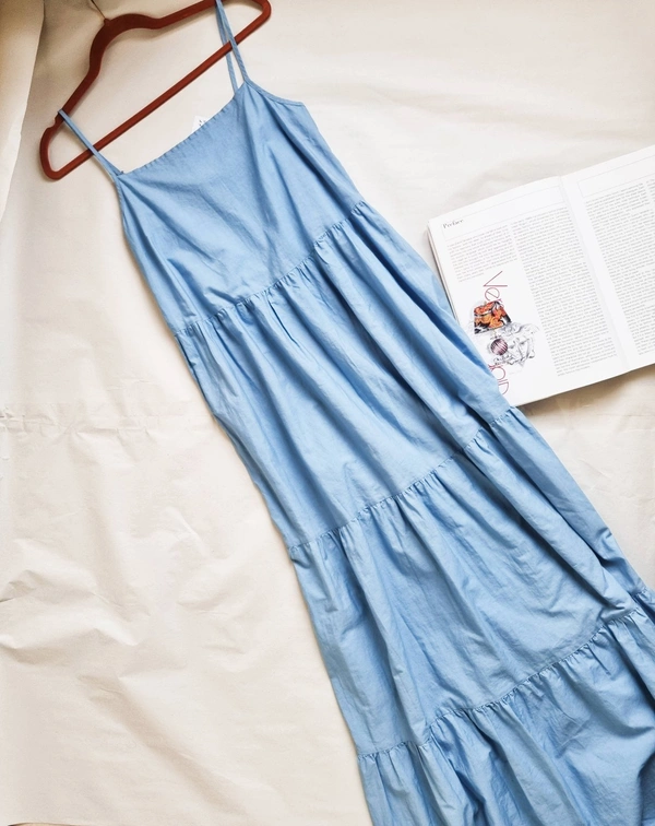 H&M A Line Dress - Blue, M