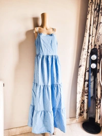 H&M A Line Dress - Blue, M