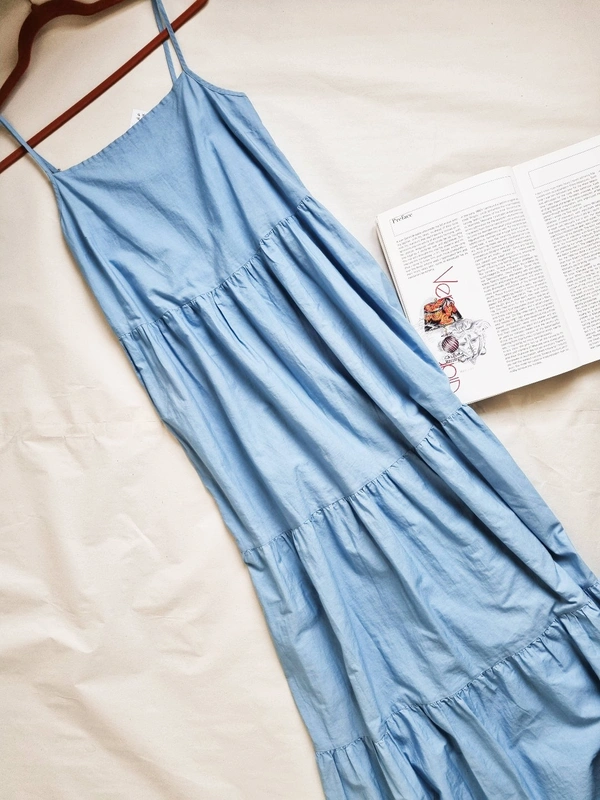H&M A Line Dress - Blue, M