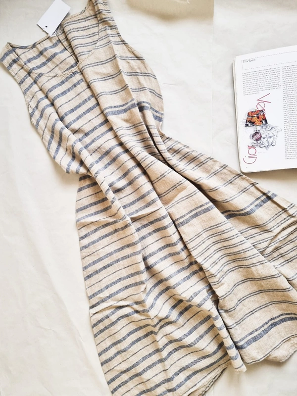 H&M Cotton A line Dress  - Multicolour , M