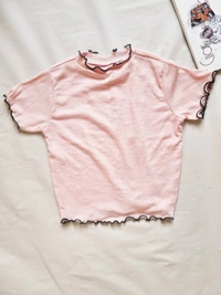 Ribbed Tops - Baby Pink, M