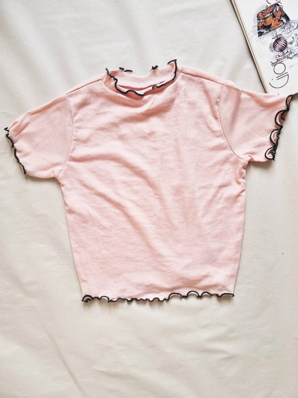 Ribbed Tops - Baby Pink, M