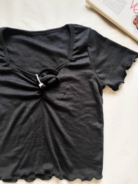 Ribbed Tops - Black, M