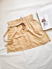 Moda Rapido  Tan Skirt  - Tan, 28 -30 In (high waist)